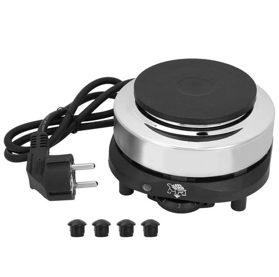 VT Goods - Portable Electric Stove - Kookplaat - Verstelbare Temperatuur - Rood - Geschikt voor Buiten - Compact en Lichtgewicht