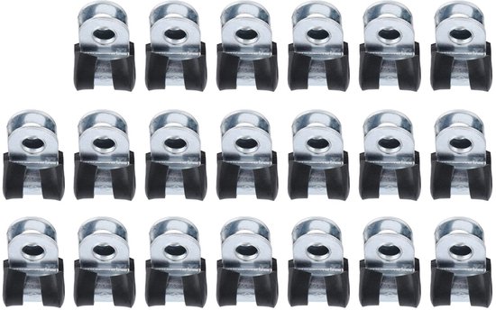 Vt products - Slangklem 304 Rvs Kabelklemmen - Corrosiebestendig - Herbruikbaar - 12mm - Pijpklemmen - Voor Slangen en Kabels - Hoogwaardige Klemmen van Merkloos