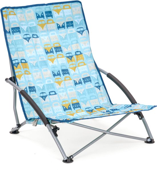 VW T1 Bulli Opvouwbare Strandstoel - Laag Profiel - Inclusief Draagtas - Stevig tot 120 kg van Volkswagen