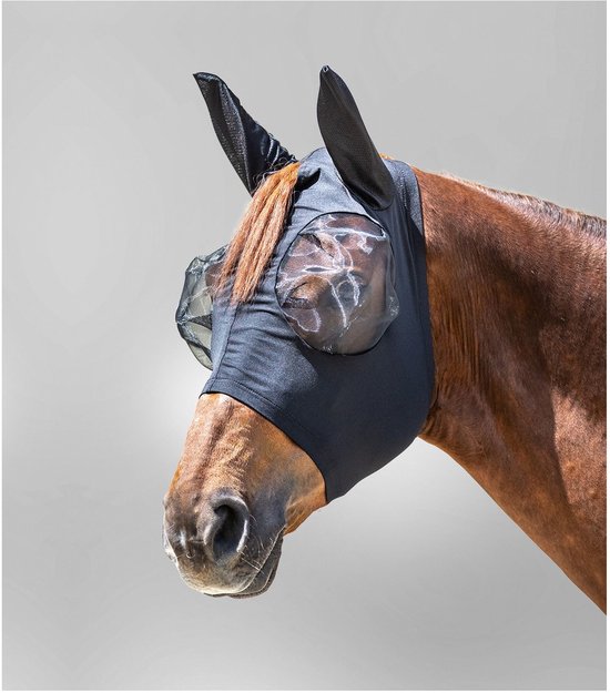 Waldhausen Vliegenmasker Puck - Anti insect - Zwart Shet