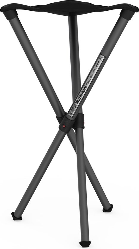 Walkstool - 3-Poots krukje - Basic 60cm - Verstelbaar - Antraciet van Walkstool