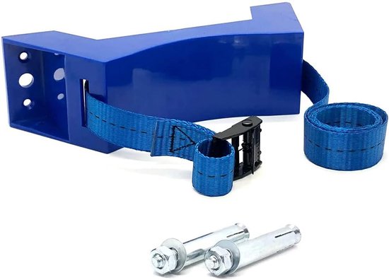 Wall Mount for Gas Cylinders, Durable ABS Cylinder Holder, Blue, Ideal for Caravans - ShopVlot