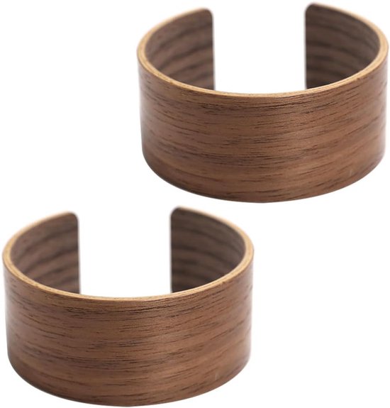 Walnootkleurige bekerhoezen, set van 2, herbruikbare koffiebekerhoezen, accessoires voor warme en koude dranken thuis