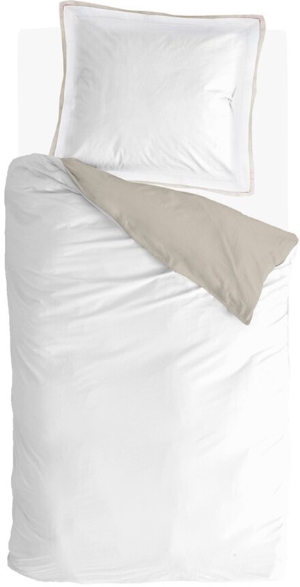 Walra Dekbedovertrek Classy Tencel - 140x220 - 65% Tencel / 35% Katoen BCI - Off White / Beige van Walra