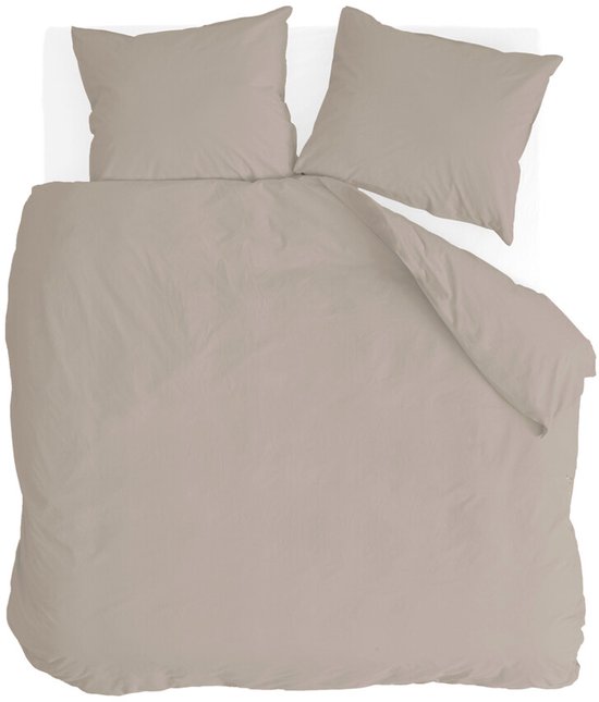 Walra Dekbedovertrek Linen Elegance - 240x220 - Voor: 50% Katoen BCI / 50% Linnen. Achter: 100% Katoen BCI - Zand van Walra