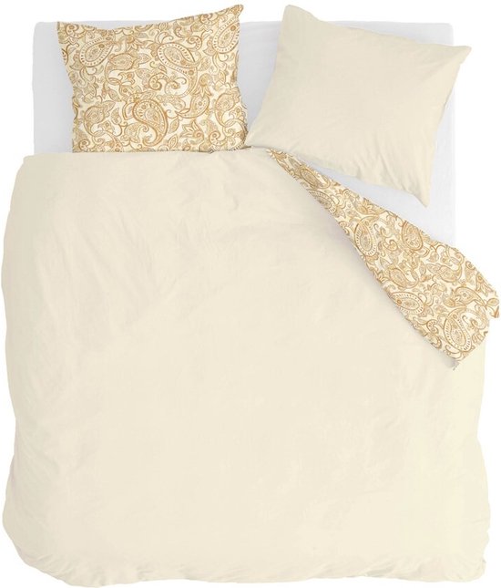 Walra Dekbedovertrek Perfect Paisley - 200x220 - 100% Katoen (BCI) - Geel van Merkloos