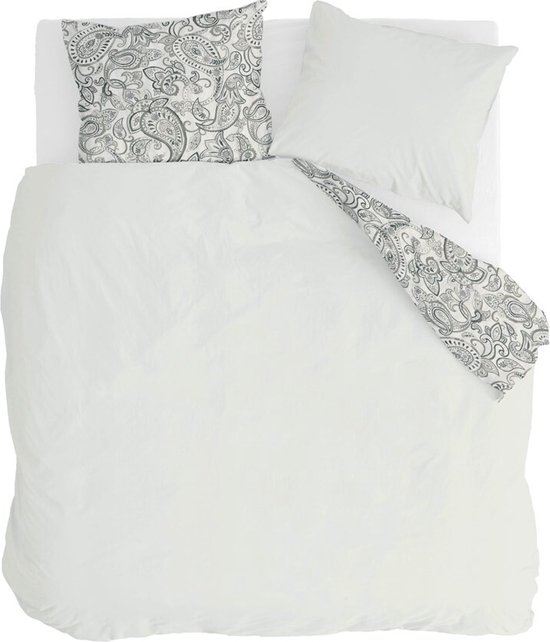 Walra Dekbedovertrek Perfect Paisley - 200x220 - 100% Katoen (BCI) - Off White van Walra