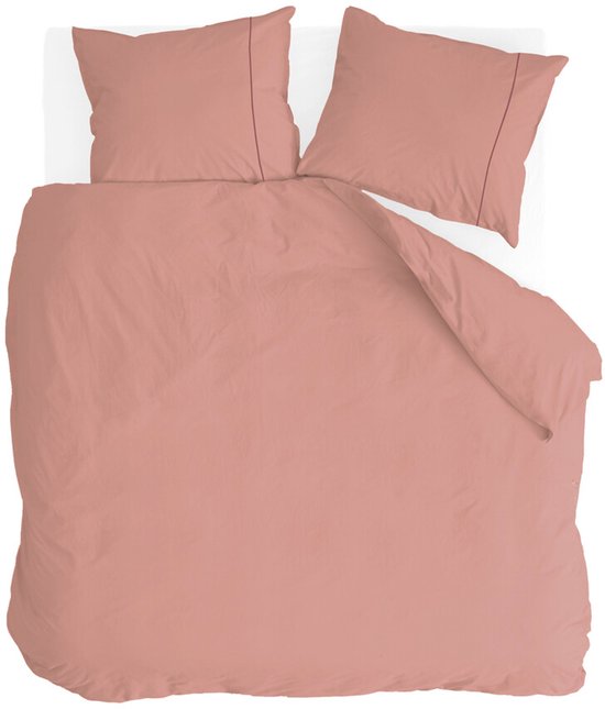 Walra Dekbedovertrek Remade Uni Essence - 200x220 - 100% katoen - Roze van Walra