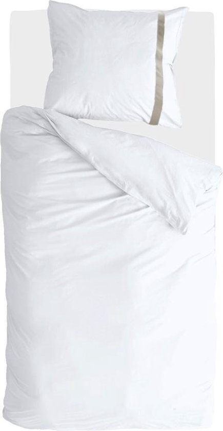 Walra Dekbedovertrek Timeless Chic - 135x200 - 100% BCI Katoen - Wit van Walra