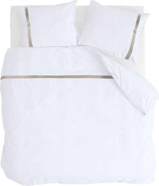 Walra Dekbedovertrek Timeless Chic - 200x220 - 100% Katoen (BCI) - Wit van Walra