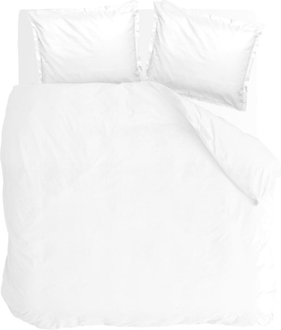 Walra Dekbedovertrek Vintage Satin - 240x220 - 100% Katoen - Wit van Merkloos