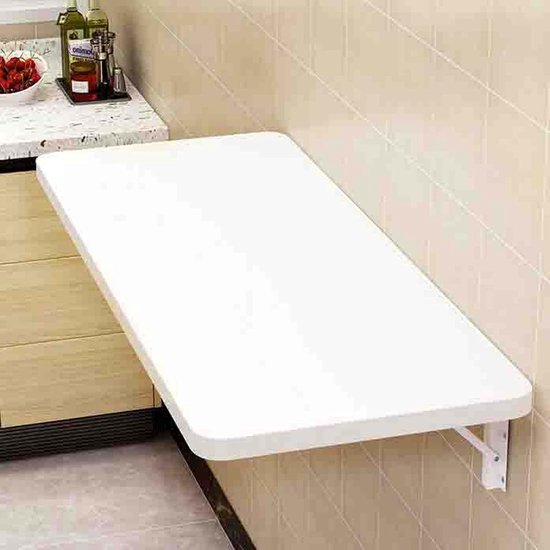 Wand Klaptafel - Opklapbaar Bureau - Ruimte Besparen - Compact Ontwerp - 50x100 CM