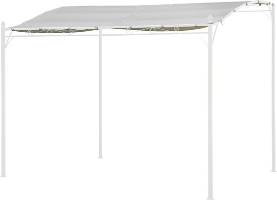 Wand pergola afdekking 3 × 2.5m NICE beige van Merkloos