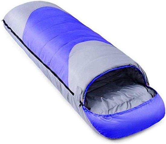Wandelslaapzak - Kampeerslaapzak - Buiten slapen - Waterdicht en ademend - 4 seizoenen - Blauw