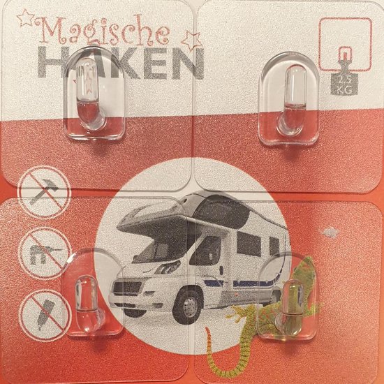 Wandhaak Magische Haken Mini 4st. van Wenko