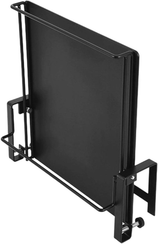 Wandklaptafel - Inklapbaar bureau - Ruimtebesparend werken - Veelzijdige montage - 28 x 255 cm - Zwart