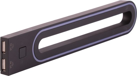 Wandlamp LED 12V/3W Zwart incl. 2x USB van ProPlus