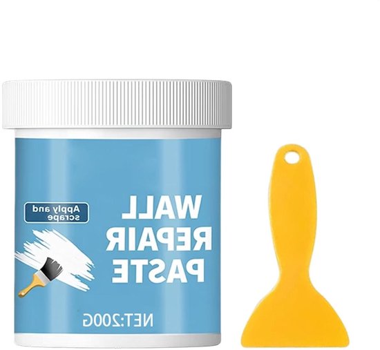 Wandreparatieset - Gipsplaat Vulmiddel - Scheuren Herstellen - Waterdichte Formule - 200g - Wit