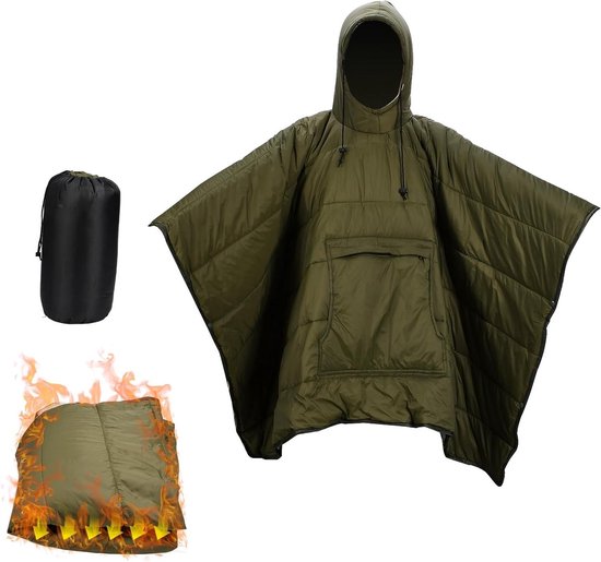 Warm Camping Dekbed, 2-in-1 Draagbare Slaapzak met Ritszak, Ultralichte Waterdichte en Winddichte Thermodeken voor Buitenactiviteiten, Kamperen en Wandelen van Merkloos