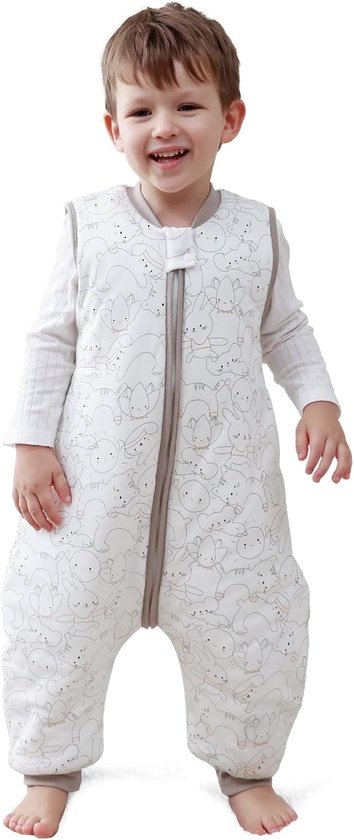 Warme Babyslaapzak met Voeten - 100% Katoen - 2.5 TOG - Geschikt voor 18-36 Maanden van Little Dutch