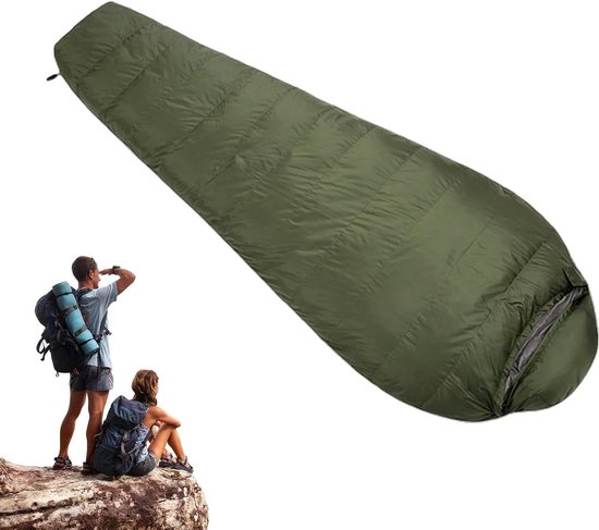 Warme Slaapzak - Donsslaapzak Kampeertas - Buiten Overnachten - Waterdichte Stof - 210 x 80 cm - Blauw
