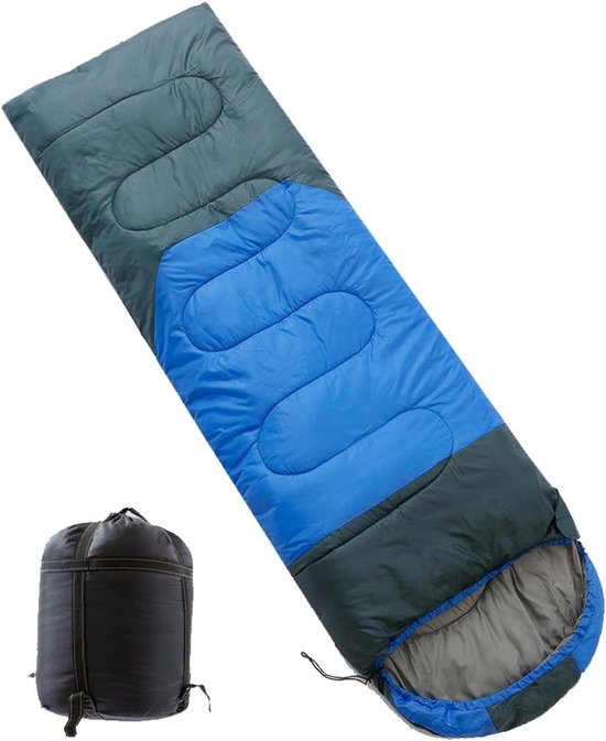 Warme Slaapzak - Outdoor Dek - Kamperen Buiten - Verdikt Katoen - 1.8 kg - Oranje Grijs