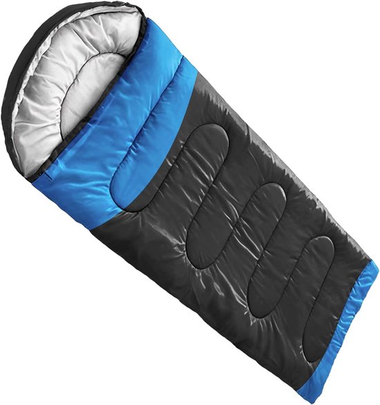 Warme Slaapzak - Outdoor Uitrusting - Kamperen en Trekking - Compact en Draagbaar - 216 Pond - Zwart