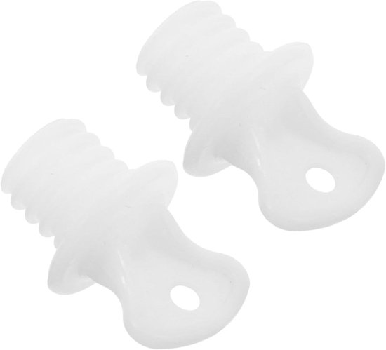 Warmwaterkruik Doppen - Afsluiters Rubberen Stoppen - Lekvrij Gebruik - Duurzame Vervanging - 3.8 x 2 x 2 cm - Wit
