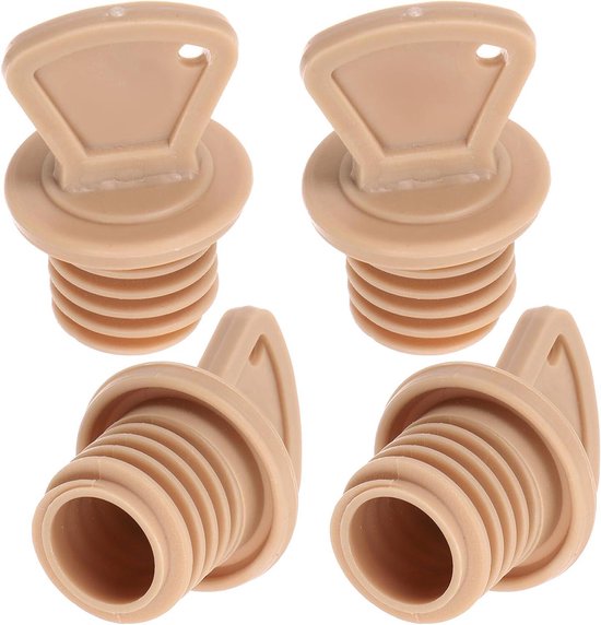 Warmwaterkruik Stoppen - Vervangingsdoppen Set - Lekvrije Warmte - Hoge Temperatuur Bestendig - 4 Stuks - Koffie