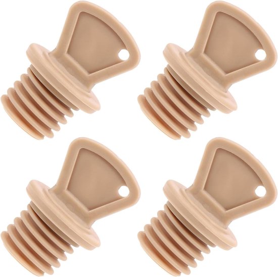 Warmwaterkruik Stoppen - Warmwaterzak Pluggen - Warmte Behoud - Lekvrije Afsluiting - 4 stuks - Koffie