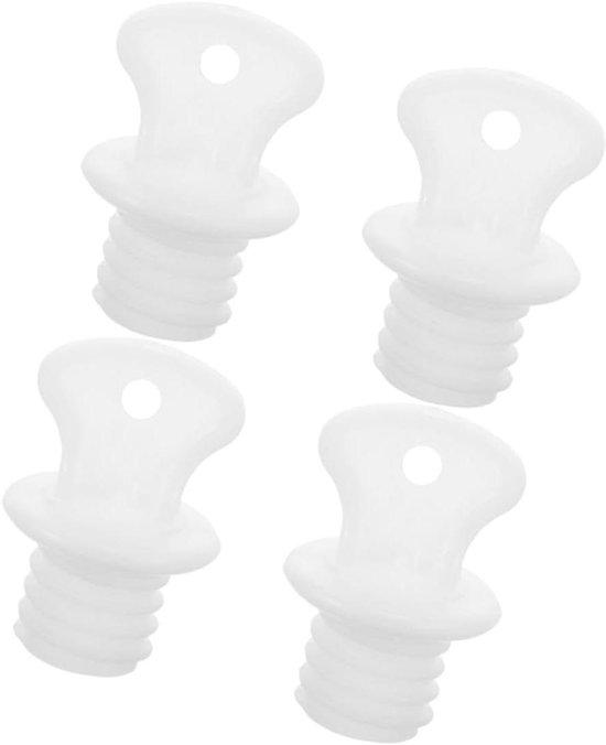 Warmwaterkruik Stoppen - Waterfles Pluggen - Lekvrije Afdichting - Eenvoudig te Installeren - 3.8 x 2 x 2 cm - Wit