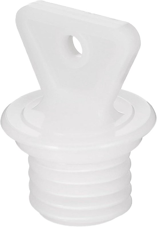 Warmwaterkruik Stopper - Heetwaterzak Dop - Lekvrije Afdichting - Goede Pasvorm - 45 cm - Wit