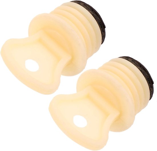 Warmwaterkruik Stopper - Lekvrije Deksels - Veilig Gebruik - Goede Afdichting - 2 Stuks - Zwart