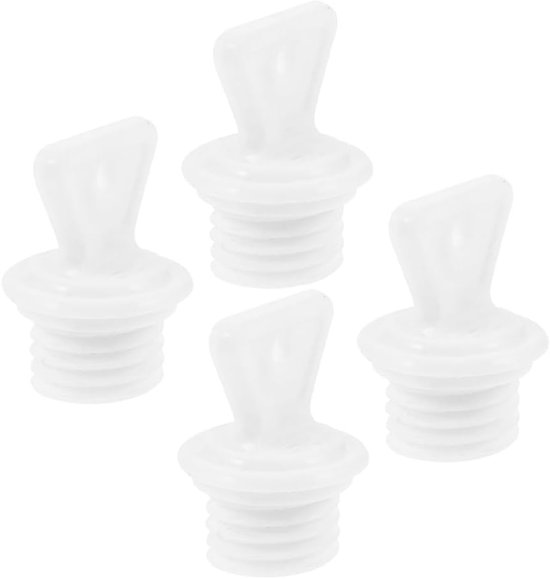 Warmwaterzak Stoppers - Kruik Accessoires - Lekvrije Warmte - Universele Pasvorm - 4 Stuks - Zwart
