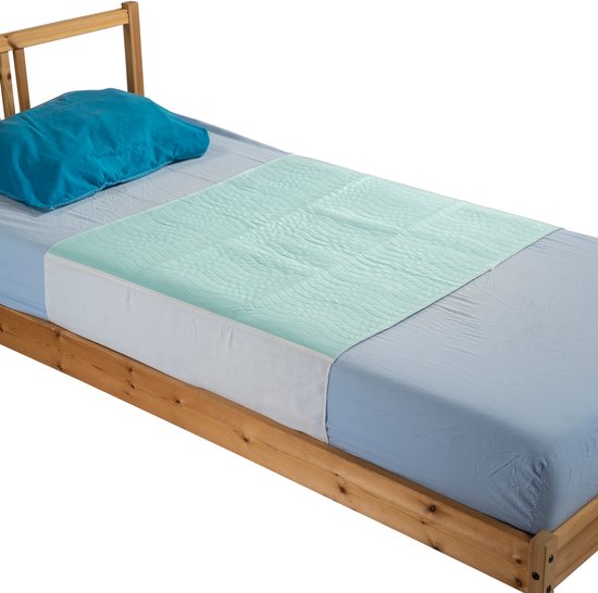 Wasbare bed onderlegger met instopstroken 85x90 cm - Duurzaam en milieubewust - Incontinentie bedonderlegger - Matrasbeschermer van Zorg Totaal