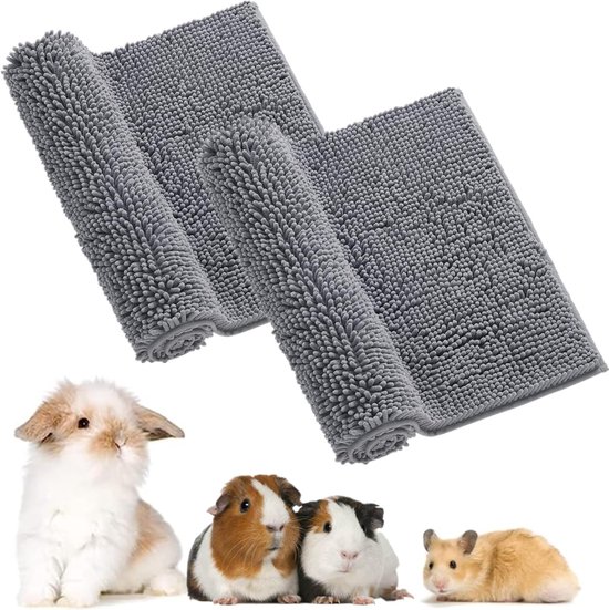 Wasbare Knaagdier Matten en Dekens, Herbruikbare Slapen Mat voor Cavia's en Konijnen, Ideaal voor Dierenverblijven en Comfortabele Bedden