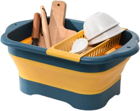 Wasmand Multifunctioneel - Draagbare Afvoer - Keukenwerk Buiten - Intuïtieve Afvoeroplossing - Compact Opvouwbaar - Niet Gespecificeerd