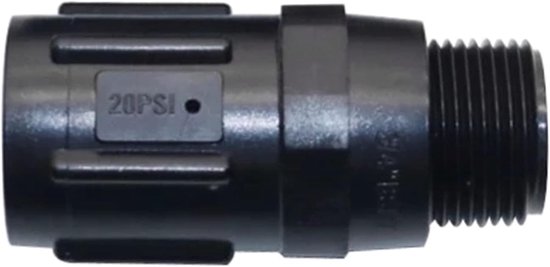 Water Drukregelaar Kleppen - Druk Verkleiner - Druppels Irrigatie - Hoge Sterkte ABS - 3/4 inch - Zwart