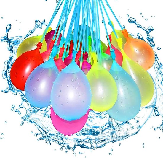 Waterballonnen Set - Zelfsluitende Ballonnen - Zomerse Spelletjes - 60 Seconden Vulling - 37 stuks - Meerkleurig