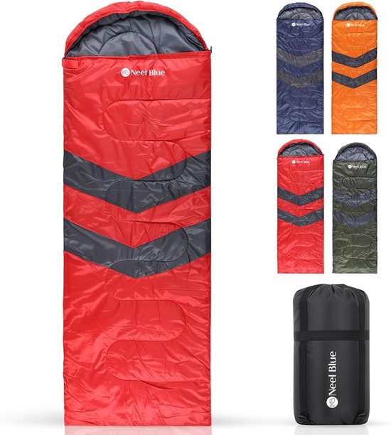 Waterdichte 4-Seizoenen Slaapzak voor Volwassenen - Lichtgewicht & Compact voor Camping en Backpacken van Merkloos