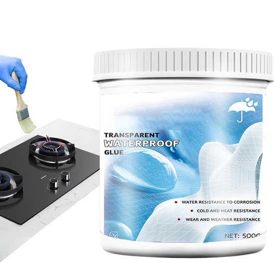 Waterdichte Afdichtingskit - Lekkage Reparatie - Voorkom Schade - Transparant & UV-bestendig - 300 ml - Door-en-door