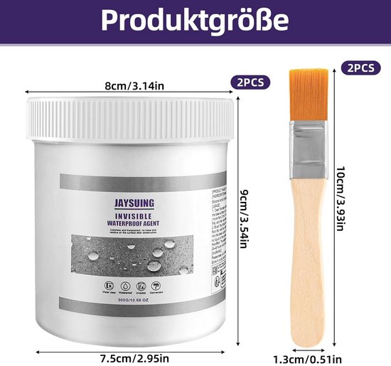 Waterdichte Afdichtingsmiddel 600g - Transparante Lekkage Reparatie voor Muren, Badkamer en Dak van Merkloos