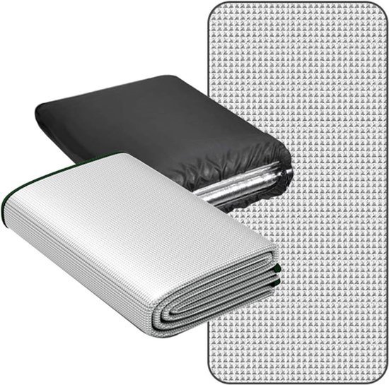 Waterdichte campingmat - 2 m × 0,6 m - Dubbelzijdige folie campingmat - aluminiumfolie-slaapmat voor reizen en buitenactiviteiten