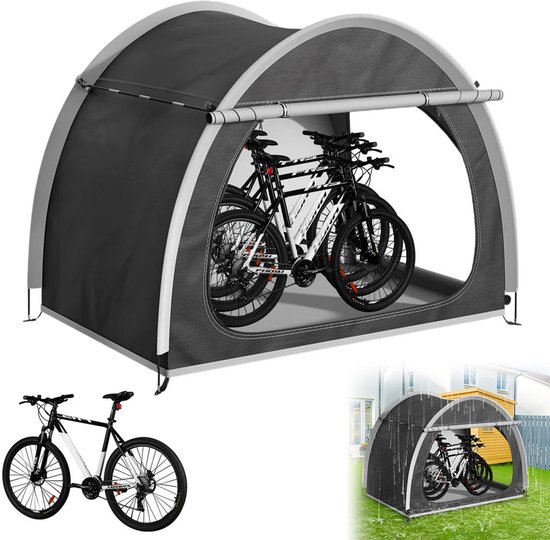 Waterdichte Fietstent - 210x150x165 cm - Opslagtent voor 2 Fietsen - Weerbestendige Outdoor Opslag van MaxxGarden