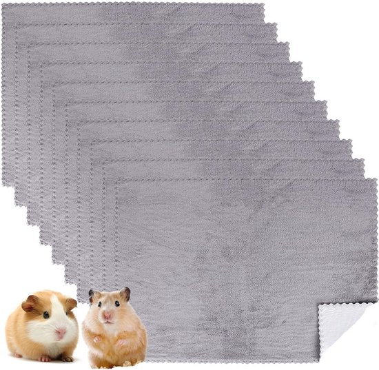 Waterdichte Knaagtapijt voor Kleine Dieren - 10 Stuks Wasbare Pipipad en Slaapmat 35x75cm van Pawise