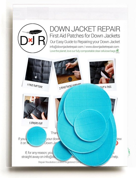 Waterdichte Nylon Reparatiepleisters - Zelfklevend voor Donsjassen en Slaapzakken van Merkloos