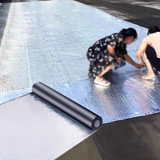 Waterdichte Reparatie Tape - Bitumen Tape Afdichting - Lekkages Dichten - Zelfklevend Aluminium - 1 x 3.3ft - Zilver