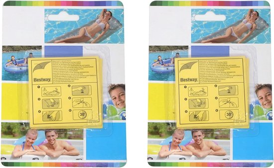 Waterdichte Reparatiesticker - Geel - 15,8 x 11,5 cm - Zelfklevende TPU Pleisters - Voor Tent en Opblaasbare Artikelen