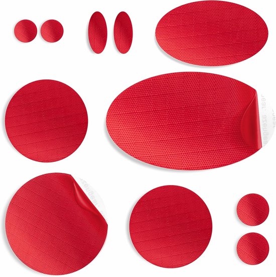 Waterdichte Reparatiestickers voor Kleding | Zelfklevend & Scheurbestendig Nylon voor Jassen en Tenten (11 Stuks) van Merkloos