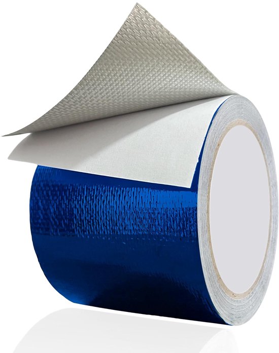 Waterdichte Reparatietape - Luifel Tape Zeil - Buiten Repareren - Glasvezel Versterkt - 8cm x 5.8m - Blauw van Merkloos